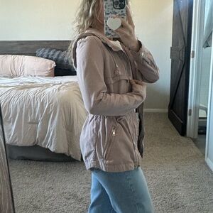 H&M dusty pink utility jacket